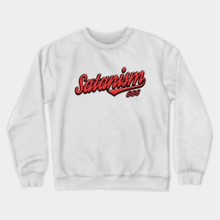 Satanism 666 Retro Team Logo Crewneck Sweatshirt